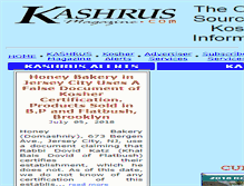 Tablet Screenshot of kashrusmagazine.com